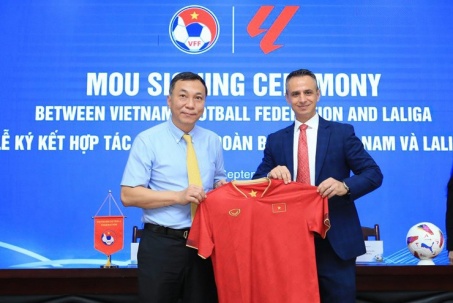 Tin mới nhất bóng đá tối 9/1: VFF hợp tác La Liga mở khoá nâng cao cho 40 HLV bóng đá trẻ Việt Nam