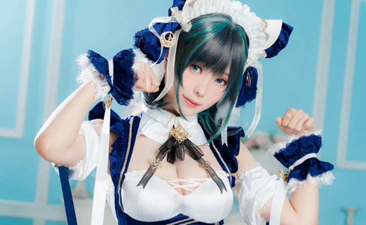 Màn cosplay nữ tướng game Azur Lane "đốt mắt" dân mạng - 2