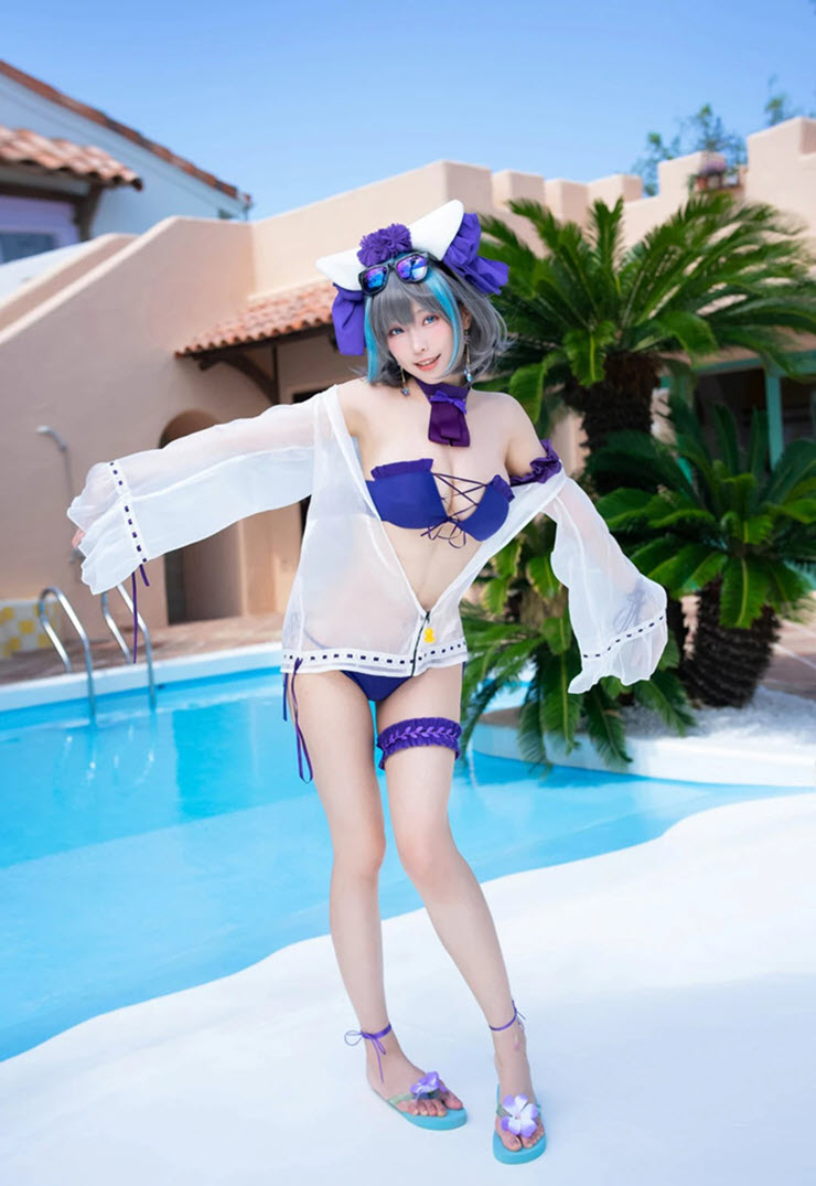 Màn cosplay nữ tướng game Azur Lane "đốt mắt" dân mạng - 3