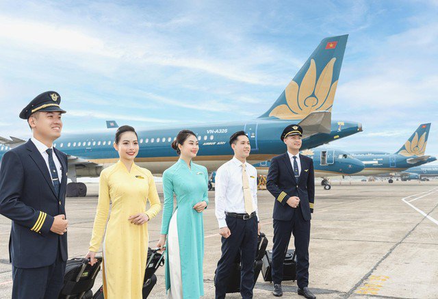 Tiếp viên hàng không Vietnam Airline (Ảnh: TL)