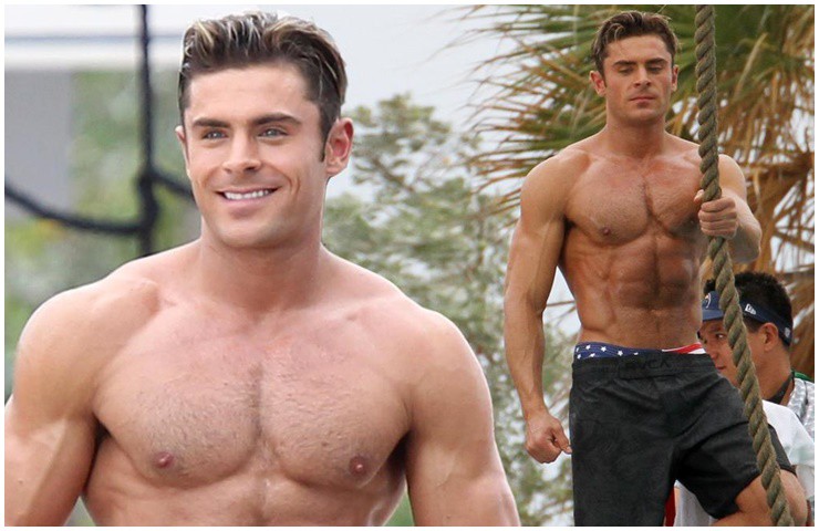 Zac Efron (36 tuổi) là nam diễn viên có tiếng của Mỹ, nổi bật với body hoàn hảo. 
