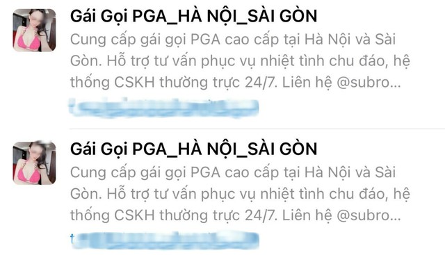 Bằng lập nhóm “Gái Gọi_PGA HÀ NỘI_ SÀI GÒN” trên mạng xã hội Telegram để lừa đảo