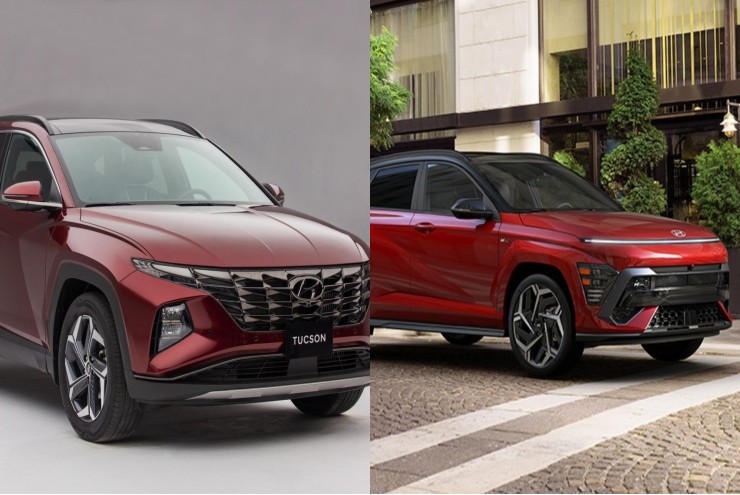 So sánh 2024 Hyundai Kona và Hyundai Tucson