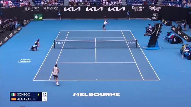 Video tennis Sonego - Alcaraz: Hồi hộp 2 loạt tie-break, "đòi nợ" thành công (Australian Open)