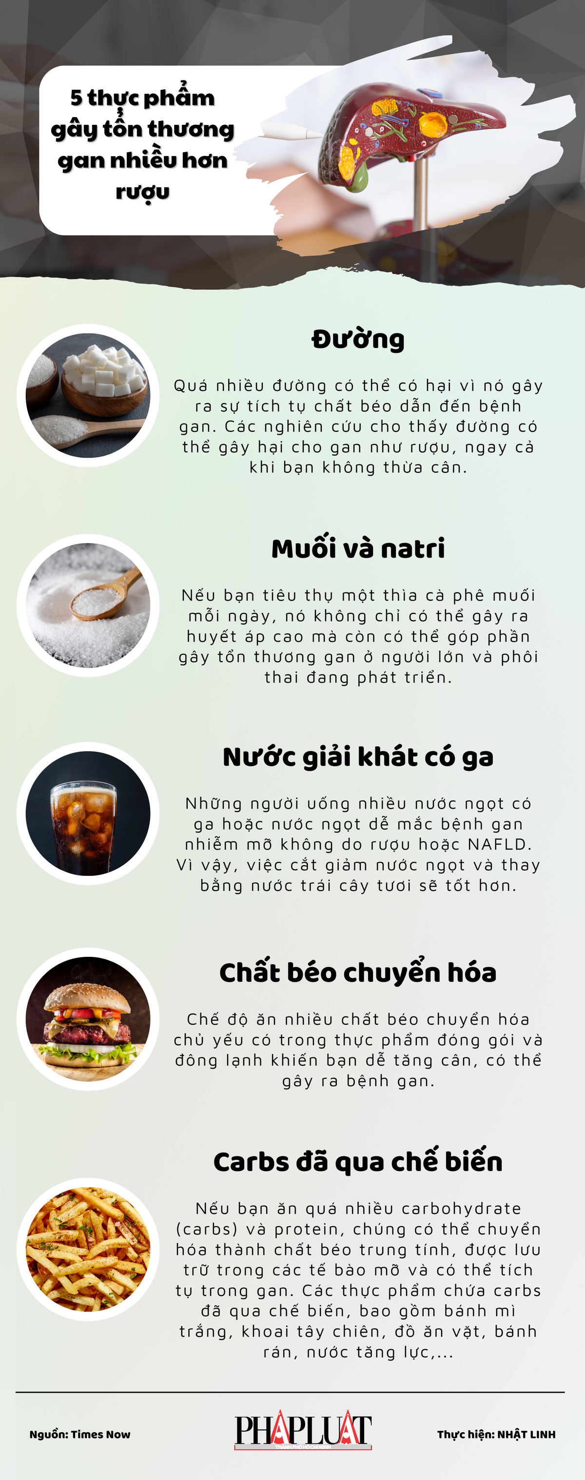 5 thực phẩm gây tổn thương gan nhiều hơn rượu - 1