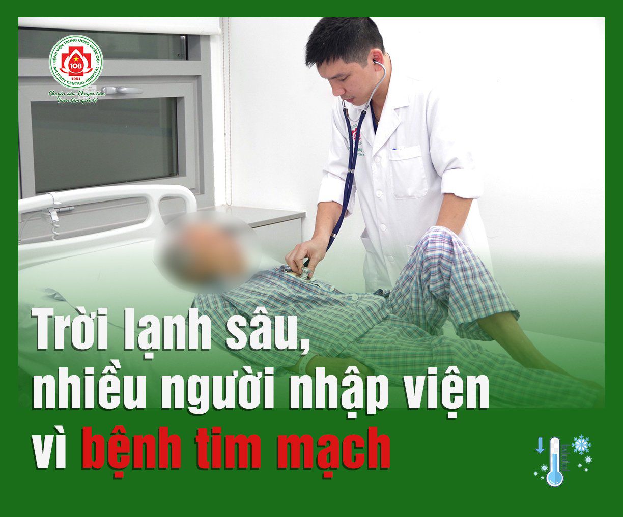 Trời lạnh sâu, nhiều người nhập viện vì bệnh tim mạch - 1