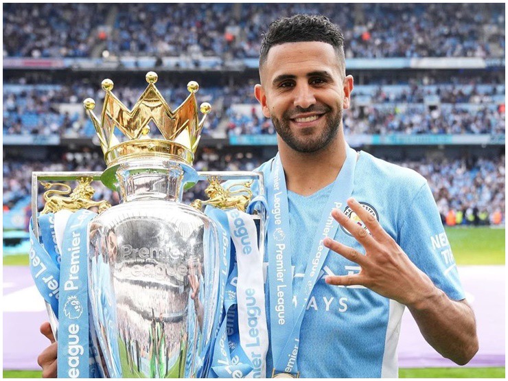 Cầu thủ Riyad Mahrez nổi tiếng và giàu có.