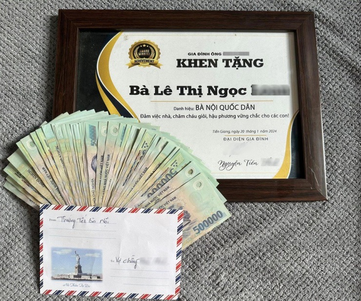 Nàng dâu "chơi lớn" thưởng Tết cho mẹ chồng, netizen được phen trầm trồ - 3