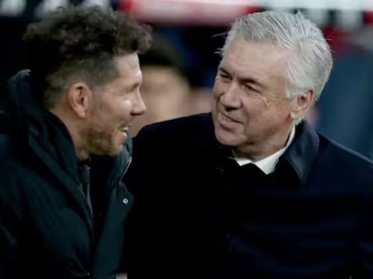 Chỉ Atletico Madrid của HLV Diego Simeone thắng được Real của Ancelotti từ đầu mùa