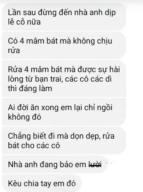 Câu chuyện đến nhà bạn trai phải rửa bát không làm netizen tranh cãi - 2