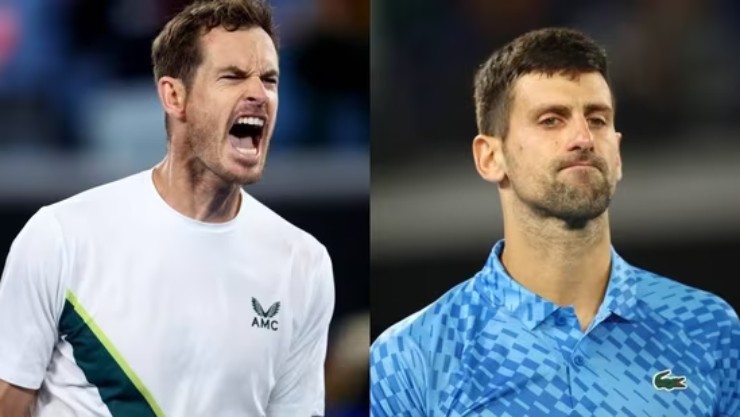1. Novak Djokovic chưa thắng Andy Murray set nào trên sân cỏ. Tay vợt Scotland (áo trắng) dẫn Djokovic 5-0, tại mặt sân cỏ.