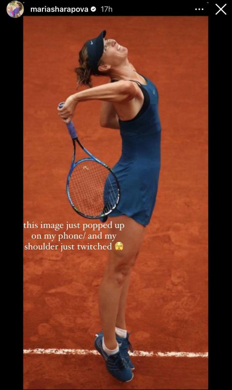 Sharapova chia sẻ hình ảnh trên trang Instagram