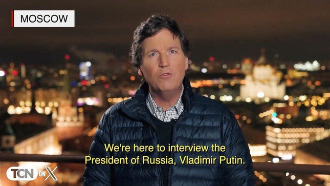 Nhà báo Tucker Carlson. Ảnh: Reuters