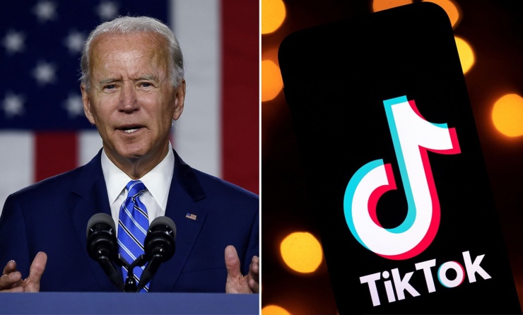 Tổng thống Mỹ Joe Biden mở kênh TikTok ở tuổi 81 phục vụ chiến dịch trang cử năm 2024. Ảnh: Daily Mail