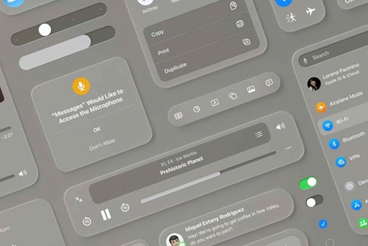 iOS 18 sẽ có giao diện lạ mắt của kính Vision Pro?