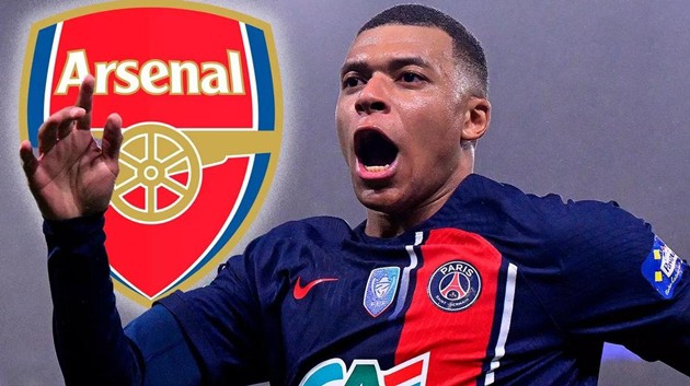 Arsenal sẵn sàng gia nhập đường đua chiêu mộ Mbappe