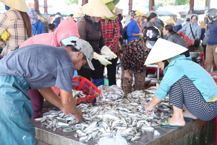 Theo một số tiểu thương, thời điểm này người dân tiêu thụ hải sản mạnh, đặc biệt là hải sản tươi sống.