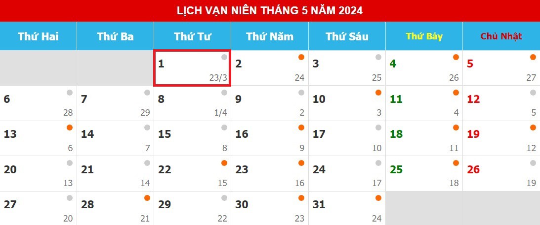 Giỗ Tổ Hùng Vương, 30/4 và 1/5 năm 2024, mỗi dịp người dân được nghỉ 1 ngày mà không có ngày nghỉ bù. Ảnh chụp màn hình