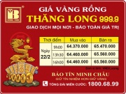 Giá Vàng Rồng Thăng Long- Bảo Tín Minh Châu ngày 22.02.2024