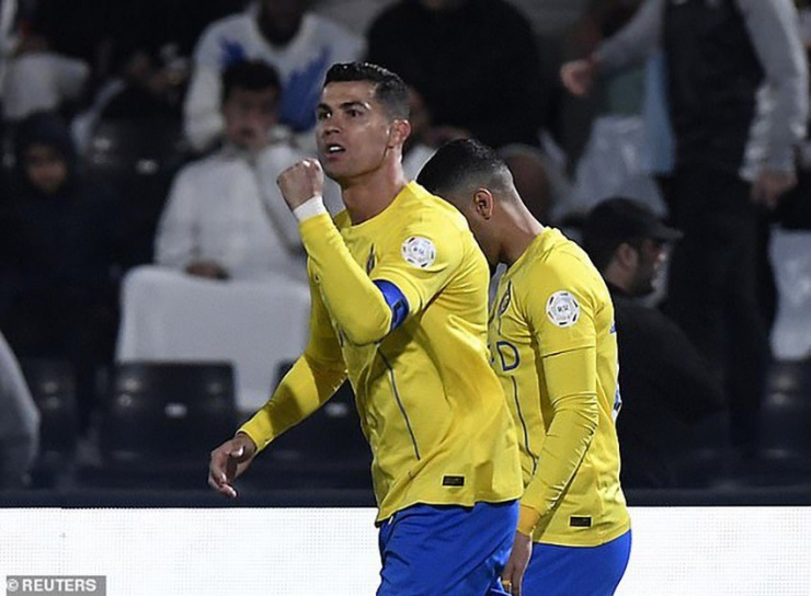 Ronaldo đang dẫn đầu danh sách vua phá lưới Saudi Pro League. ẢNH: REUTERS