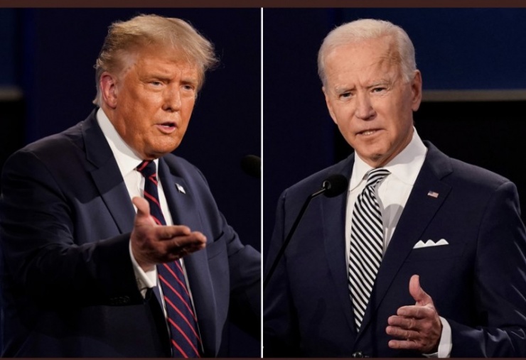 Người tiền nhiệm Donald Trump và đương kim Tổng thống Mỹ Joe Biden.