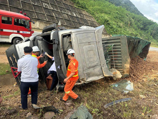 Hiện trường vụ tai nạn.