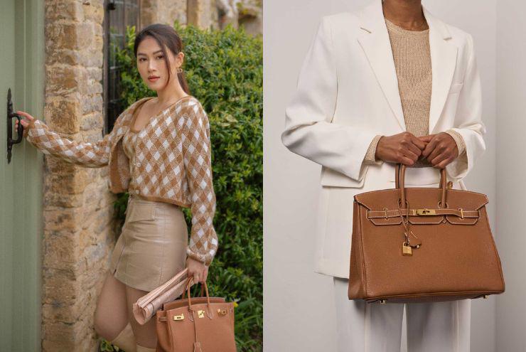 Một chiếc túi khác của nhà mốt Pháp được Ngọc Thanh Tâm yêu thích là&nbsp;Hermes Birkin Togo Gold có giá lên đến 30.000 USD, khoảng 738 triệu đồng.