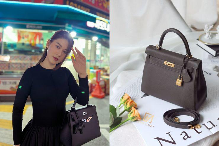 Ngọc Thanh Tâm từng khoe tậu chiếc túi&nbsp;Hermes Kelly size 25 màu đen với giá 22.000 USD, tương đương hơn 541 triệu đồng.