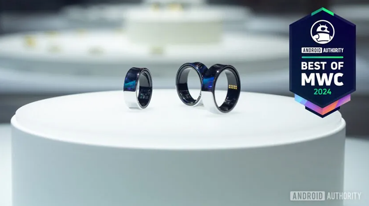 4. Nhẫn thông minh Samsung Galaxy Ring. Chiếc Galaxy Ring đã&nbsp;được tiết lộ tại CES - Triển lãm hàng điện tử tiêu dùng&nbsp;nhưng tại MWC 2024, các tính năng của chiếc nhẫn thông minh này mới được vén màn. Đặc biệt, chiếc nhẫn sẽ có thời lượng pin lên đến 9 ngày, theo dõi giấc ngủ và sức khỏe cũng như tích hợp sâu với các sản phẩm sức khỏe khác của Samsung.
