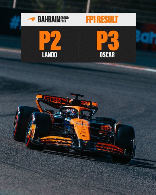 Hai tay lái McLaren nằm trong top 3 FP1