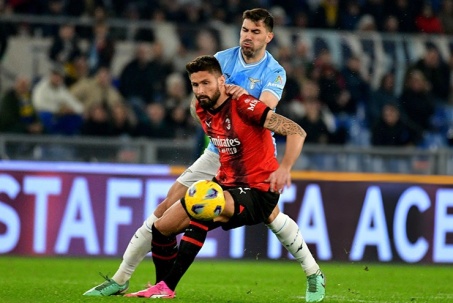 Kết quả bóng đá Lazio - AC Milan: Điên rồ 3 thẻ đỏ, bất lực 8 đấu 11 (Serie A)