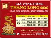 Giá Vàng Rồng Thăng Long- Bảo Tín Minh Châu ngày 02.03.2024