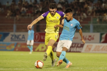 Video bóng đá Khánh Hòa - Hà Nội: Ngoại binh tỏa sáng, 3 điểm về tay (V-League)