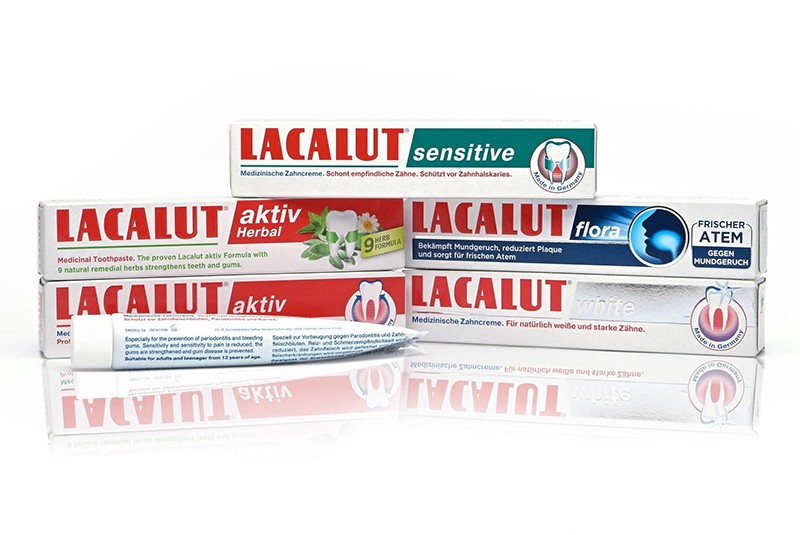 Bộ sản phẩm của thương hiệu kem đánh răng Lacalut