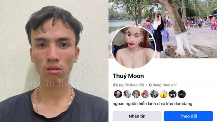 Đối tượng Nguyễn Văn Huy và tài khoản Facebook giả mạo dùng để lừa đảo bị Công an huyện Hiệp Hòa (Bắc Giang) bắt giữ vào cuối tháng 10/2023.