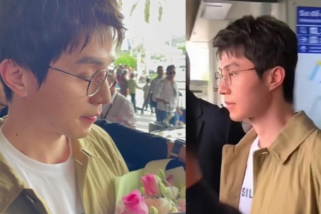 Tài tử "Yêu tinh" Lee Dong Wook sang Việt Nam, dung mạo qua ảnh chụp vội thế nào?