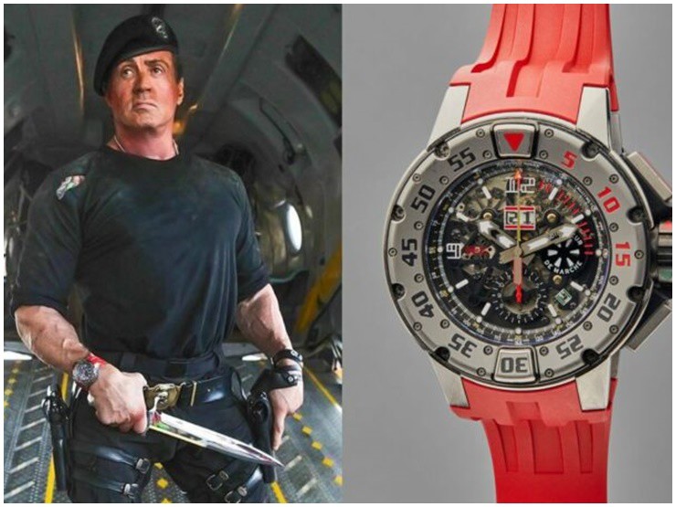 Sylvester Stallone cũng thích sưu tầm đồng hồ.