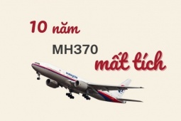 Đồ hoạ: 10 năm tìm kiếm máy bay MH370