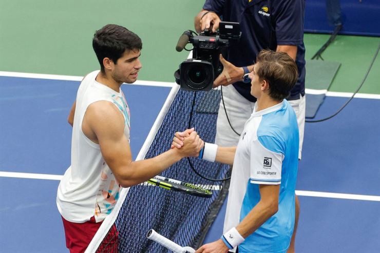 Alcaraz thắng Arnaldi ở US Open năm ngoái