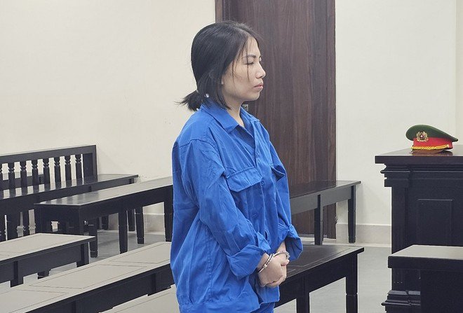 Bị cáo Trần Thị Thanh Hải bị đưa ra xét xử tại phiên tòa.