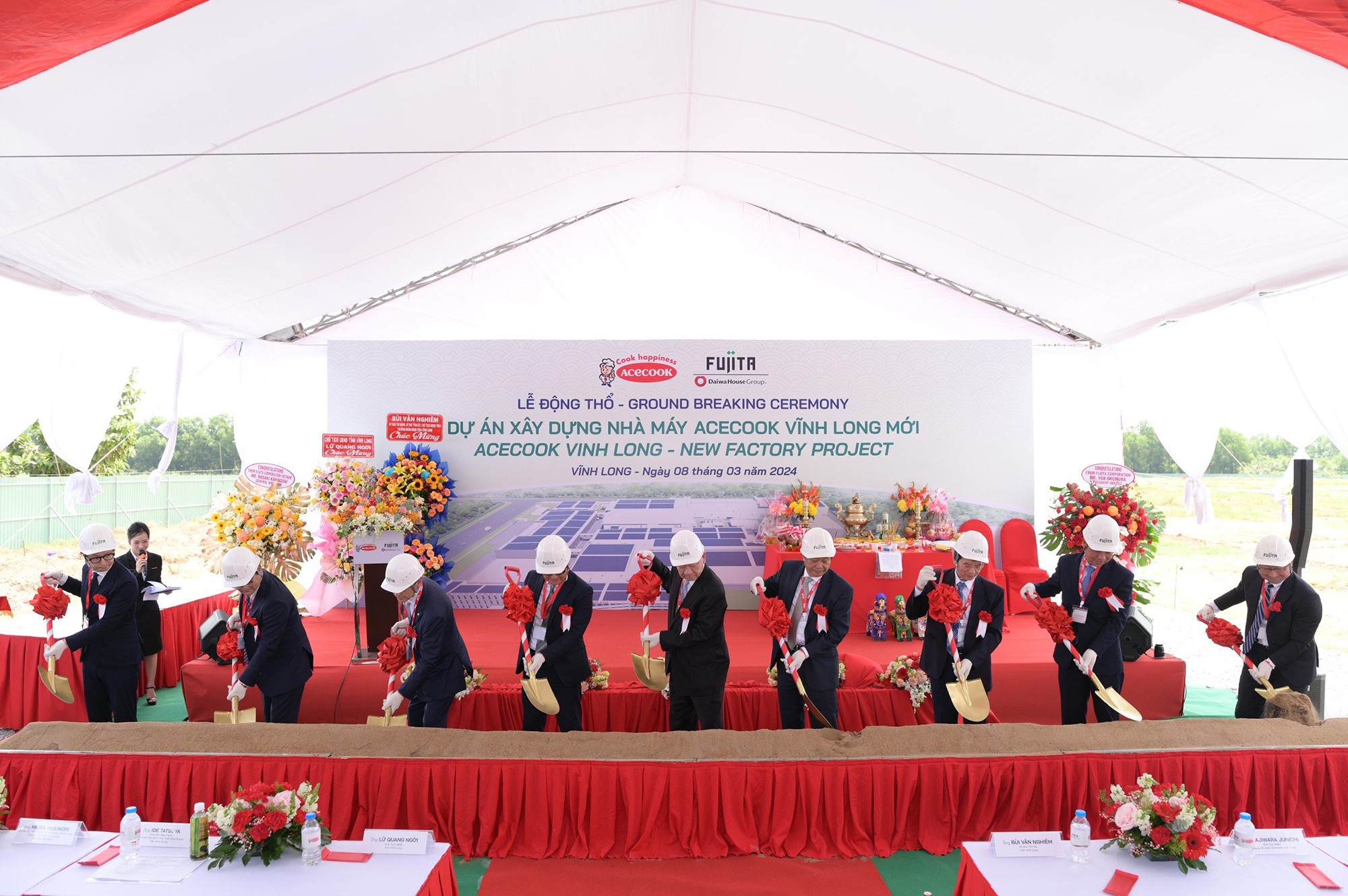 Công ty cổ phần Acecook Việt Nam: Lễ động thổ dự án nhà máy mới hai trăm triệu đô tại tỉnh Vĩnh Long - 1