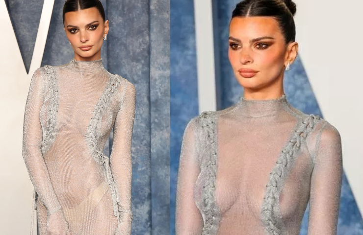 Năm ngoái,&nbsp;Emily Ratajkowski cũng xuất hiện với trang phục xuyên thấu, khoe trọn body được mệnh danh "hoàn hảo nhất hành tinh" hay "kỳ quan của tạo hóa".&nbsp;
