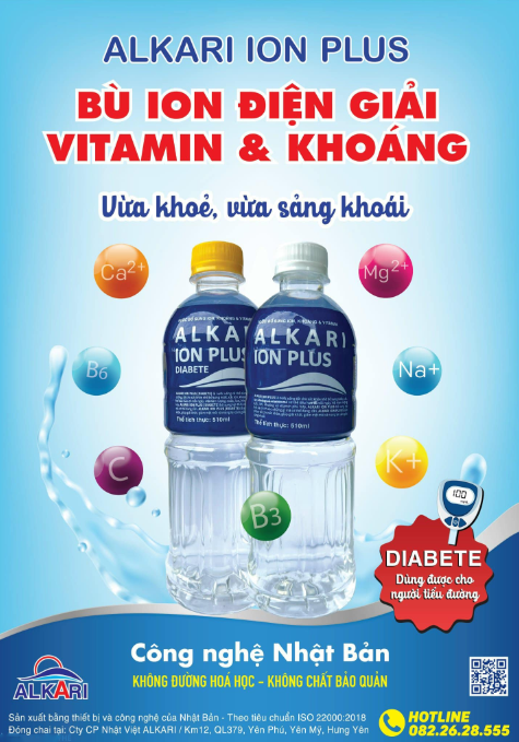 Alkari Ion Plus bổ sung ion điện giải, vitamin và khoáng chất giúp cơ thể khỏe mạnh