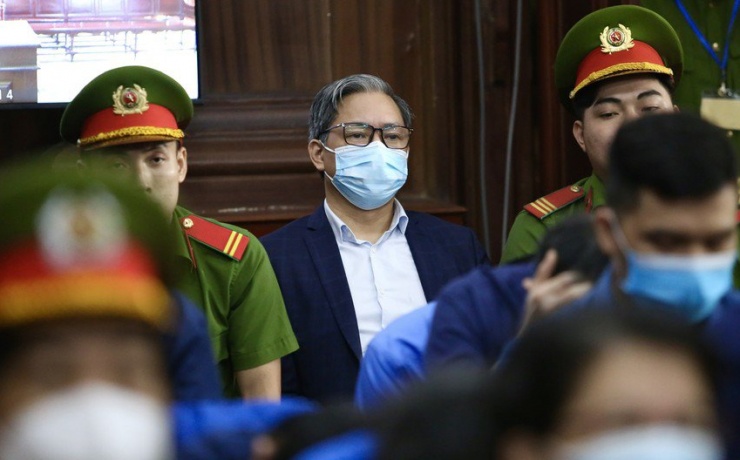 Bị cáo Nguyễn Cao Trí tại tòa. Ảnh: HOÀNG GIANG 