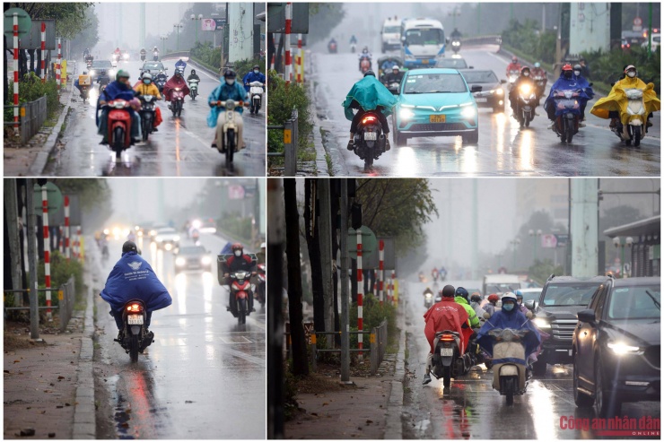 Hình ảnh người đi xe máy ngược chiều đường Tố Hữu được PV CAND ghi lại vào sáng 15/3.
