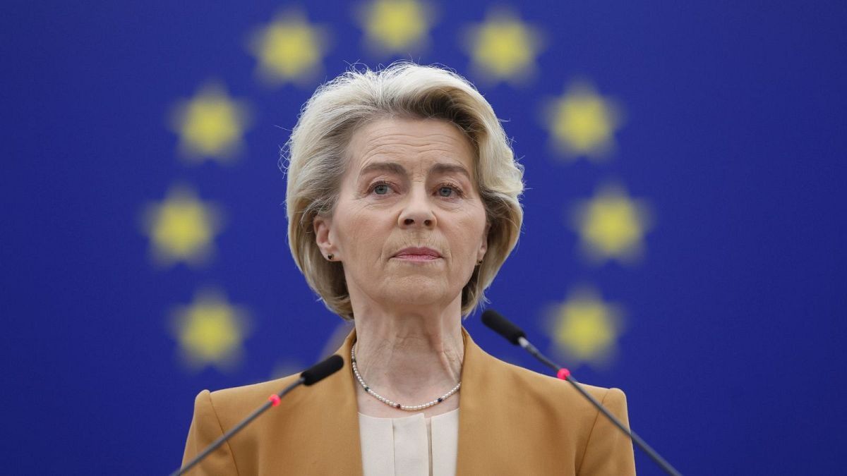 Chủ tịch Ủy ban châu Âu Ursula von der Leyen. Ảnh: Euronews