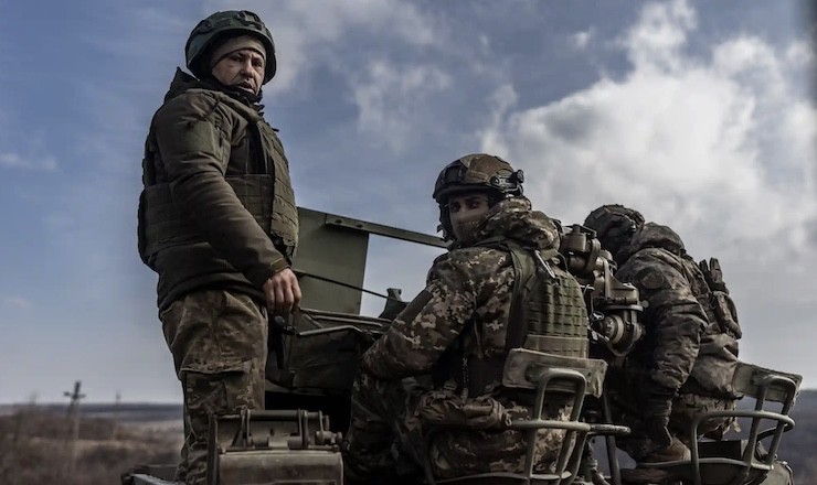 Binh sĩ Ukraine chiến đấu trong xung đột với Nga.