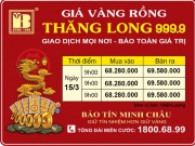 Giá Vàng Rồng Thăng Long- Bảo Tín Minh Châu ngày 15.03.2024