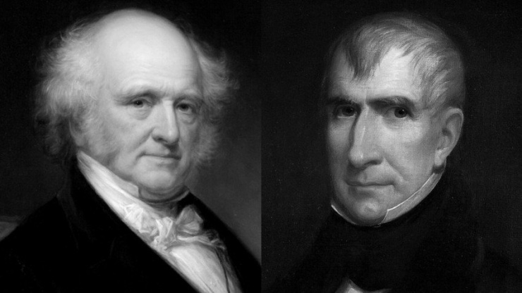Ông Martin Van Buren (trái) và ông William Henry Harrison. Ảnh: WHITE HOUSE HISTORICAL SOCIETY