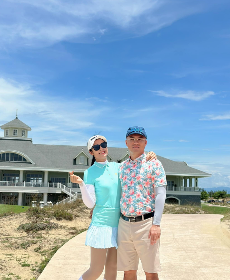 Ngọc Hân tiết lộ hai vợ chồng có chung sở thích chơi golf
